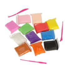 WOWO Sada polymérovej hliny s penovým efektom, 12 farieb - kreatívna plastelína