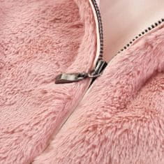 Vidaxl Detský kabát z umelej kožušiny ružový 92