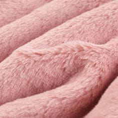 Vidaxl Detský kabát z umelej kožušiny ružový 104