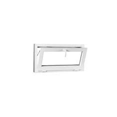 TROCAL Plastové okno | 120x70 cm (1200x700 mm) | biele | sklopné | pivničné