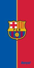 FAN SHOP SLOVAKIA Osuška FC Barcelona, modro-červená, bavlna, 70x140