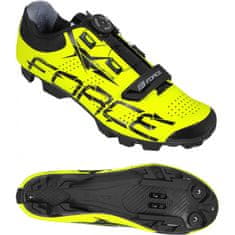 Force Cyklistické topánky MTB Crystal - yellow fluo - veľkosť 36
