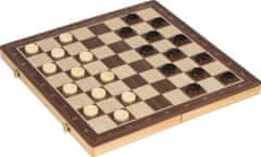 Goki Drevené šachy 2v1 magnetické