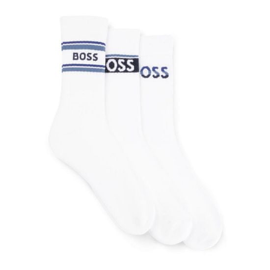 BOSS 3PACK ponožky bielé (50502027 100)