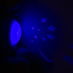 Baby Mix Plyšový hajánok medvedík s projektorom modrý