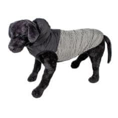 Duvo+ zimná bunda s kapucňou pre psov L 60cm pepita