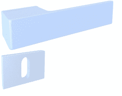 Infinity Line Polo KPOL 800 bílá - klika ke dveřím - pro cylindrickou vložku