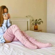 VIVVA® Pohodlné vysoké ponožky na stehná | SOCKLET Ružová
