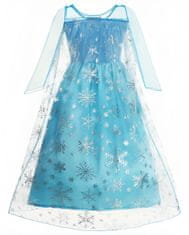 EXCELLENT Rozprávkové šaty s tyrkysovou vlečkou veľkosť 122 - Ice Princess