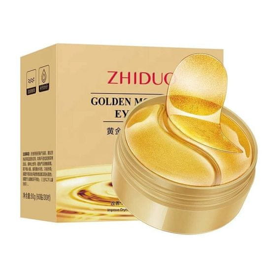 ZhiDou Zlaté hladké hydratačné náplasti na oči, 80 g (60 náplastí/30 párov)