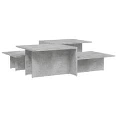 Vidaxl Konferenčné stolíky 2 ks betónovo sivé kompozitné drevo