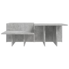 Vidaxl Konferenčné stolíky 2 ks betónovo sivé kompozitné drevo