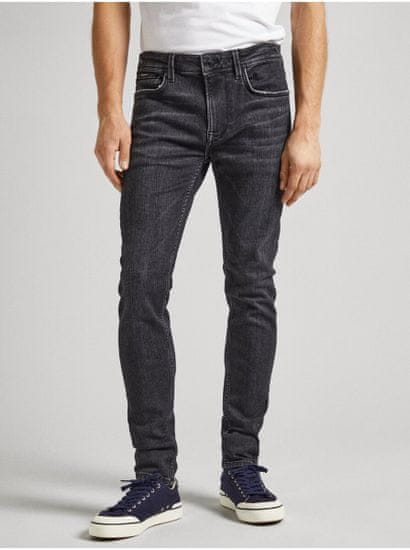 Pepe Jeans Čierne pánske slim fit džínsy Jeans Pepe Jeans