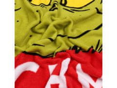 sarcia.eu Grinch Červená deka/plece, vianočná deka 130x160 cm OEKO-TEX 