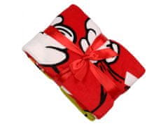 sarcia.eu Grinch Červená deka/plece, vianočná deka 130x160 cm OEKO-TEX 