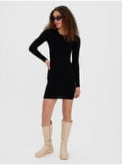 Vero Moda Čierne dámske krátke úpletové šaty Vero Moda Kiki L