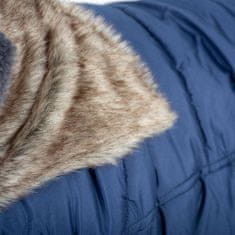 Duvo+ zimná bunda s kapucňou pre psov XL 70cm modrá