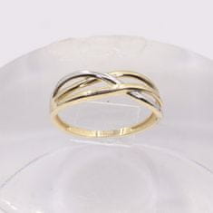 Amiatex Zlatý prsteň 104677 + Nadkolienky Gatta Calzino Strech, 58, 1.65 G