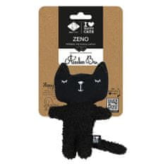 EBI D&D I LOVE HAPPY CATS Zeno- plyšová hračka pre mačky plniteľná catnipom 12x4x18cm čierna