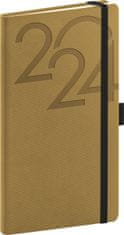 AJAX Diár 2024: - zlatý, vreckový, 9 × 15,5 cm