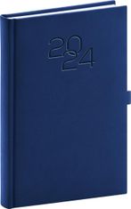 Diár 2024: Vivella Classic - modrý, denný, 15 × 21 cm