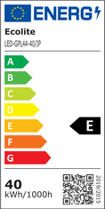 Ecolite Ecolite SMD panel 40W, 59,5 cm, 4000K, IP44, 4100lm, biely LED-GPL44-40/BI/IP44