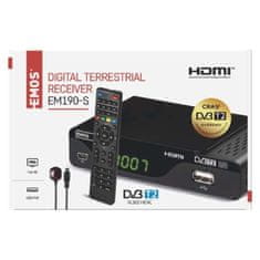 EMOS Set-top box EMOS EM190-S HD HEVC H265 (DVB-T2)