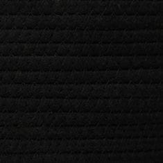 Vidaxl Úložný kôš čierny a biely Ø49x65 cm bavlna