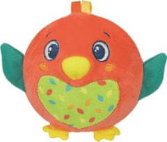 Clementoni BABY Plyšová loptička Vtáčik s hrkálkou