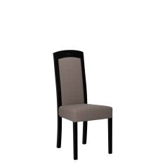 Veneti Jedálenská stolička s čalúneným sedákom ENELI 7 - čierna / hnedá 1
