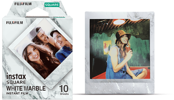 FujiFilm Instax Film square White Marble 10 ks
