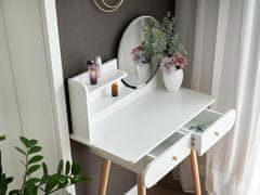 Mamido Detský toaletný stolík v škandinávskom štýle biely