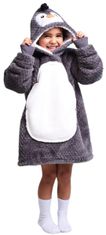 Cozy Noxxiez mikinová deka pre deti 3-6 rokov - Tučniak