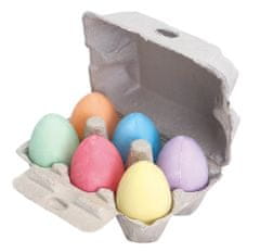 Bigjigs Toys Sada farebných kried v tvare vajcia 6 ks