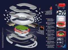 Ravensburger Svietiace 3D puzzle Nočná edícia Allianz Arena, Mníchov 216 dielikov