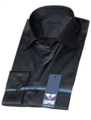 Cappon Brand Košeľa čierna DLHÝ RUKÁV REGULAR veľkosť XL