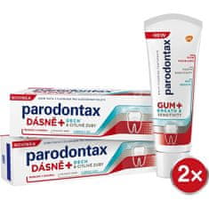 Zubná pasta na problémy s ďasnami, dychom a citlivosťou zubov Gum and Sensitiv e Duo 2 x 75 ml