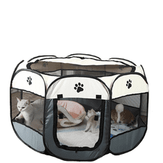 MUVU Skladacia ľahká ohrádka, posteľ, klietka pre psov a mačky