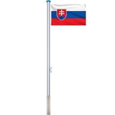 Timeless Tools Vlajkový stožiar so slovenskou vlajkou, 90x150 cm