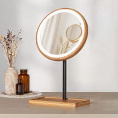 Lanaform Lanaform Bamboo Mirror, Kozmetické zrkadlo 