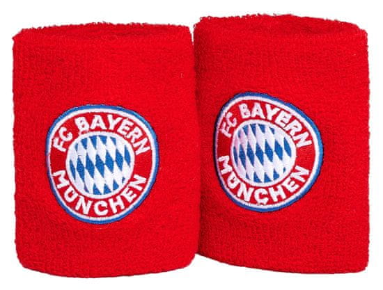 FAN SHOP SLOVAKIA Potítka FC Bayern Mníchov, červená, 2 ks