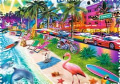 Trefl Crazy Shapes puzzle Pláž Miami 600 dielikov