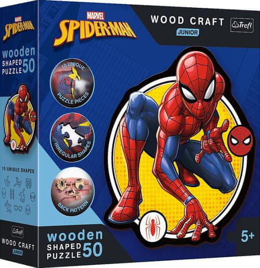 Trefl Wood Craft Junior puzzle Spiderman: Sila 50 dielikov
