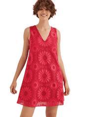 Desigual  Dámske šaty HAMBURGO červené Červená XS Šaty