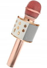 WSTER  WS-858 Karaoke bluetooth mikrofón ružová
