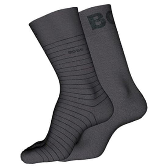 Hugo Boss 2 PACK - pánske ponožky BOSS 50503547-033