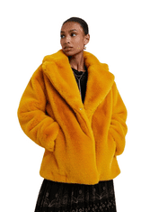 Desigual  Dámsky kabát CHAQ SEREN Žltá M Zimná bunda