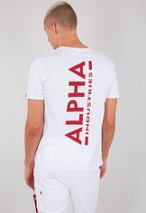 Alpha Industries  Pánske Tričko s krátkym rukávom Backprint T-B Béžová 2XL