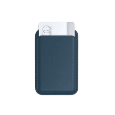 Satechi Vegan-Leather Magnetic Wallet Stand (iPhone 12/13/14/15 all models) - modrá