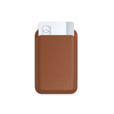 Satechi Vegan-Leather Magnetic Wallet Stand (iPhone 12/13/14/15 all models) - hnedá